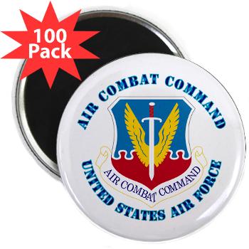 ACC - M01 - 01 - Air Combat Command with Text - 2.25" Magnet (100 pack)