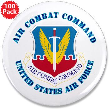 ACC - M01 - 01 - Air Combat Command with Text - 3.5" Button (100 pack)
