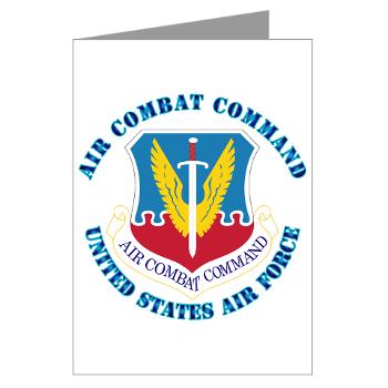 ACC - M01 - 02 - Air Combat Command with Text - Greeting Cards (Pk of 10)