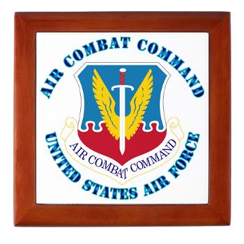 ACC - M01 - 03 - Air Combat Command with Text - Keepsake Box