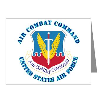 ACC - M01 - 02 - Air Combat Command with Text - Note Cards (Pk of 20)