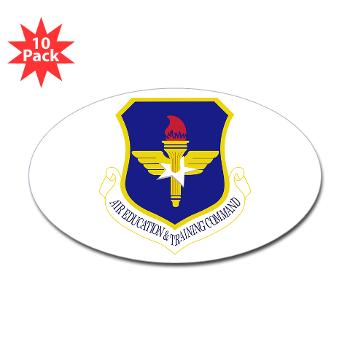 AETC - M01 - 01 - Air Education and Training Command - Sticker (Oval 10 pk)