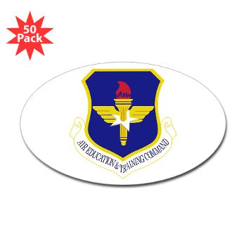 AETC - M01 - 01 - Air Education and Training Command - Sticker (Oval 50 pk)