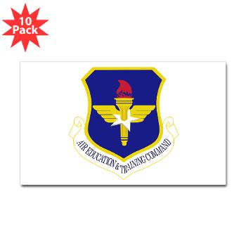 AETC - M01 - 01 - Air Education and Training Command - Sticker (Rectangle 10 pk)