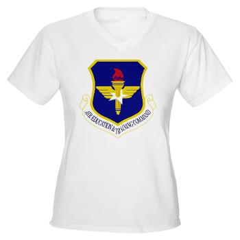 AETC - A01 - 04 - Air Education and Training Command - Women's V-Neck T-Shirt