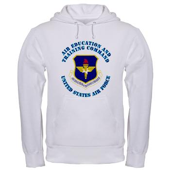AETC - A01 - 03 - Air Education and Training Command with Text - Hooded Sweatshirt