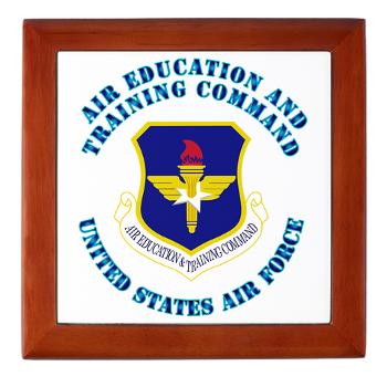 AETC - M01 - 03 - Air Education and Training Command with Text - Keepsake Box