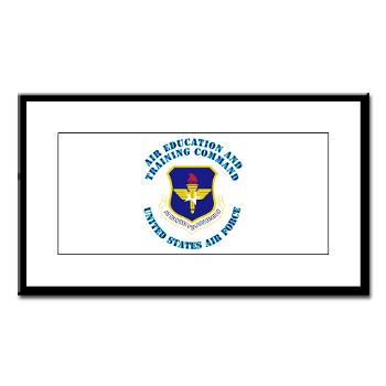 AETC - M01 - 02 - Air Education and Training Command with Text - Small Framed Print
