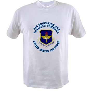 AETC - A01 - 04 - Air Education and Training Command with Text - Value T-shirt