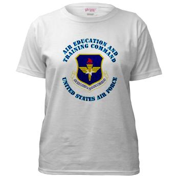 AETC - A01 - 04 - Air Education and Training Command with Text - Women's T-Shirt
