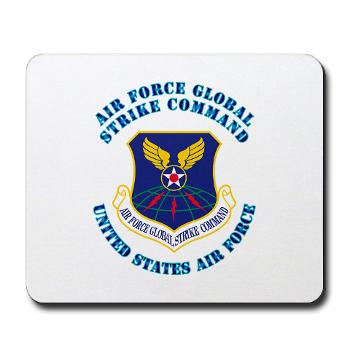 AFGSC - M01 - 03 - Air Force Global Strike Command with Text - Mousepad