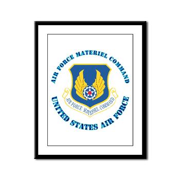AFMC - M01 - 02 - Air Force Materiel Command with Text - Framed Panel Print