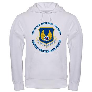 AFMC - A01 - 03 - Air Force Materiel Command with Text - Hooded Sweatshir