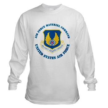 AFMC - A01 - 03 - Air Force Materiel Command with Text - Long Sleeve T-Shirt