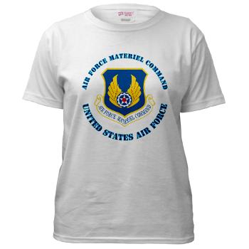AFMC - A01 - 04 - Air Force Materiel Command with Text - Women's T-Shirt