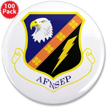 AFNSEP - M01 - 01 - Air Force National Security Emergency Preparedness - 3.5" Button (100 pack)