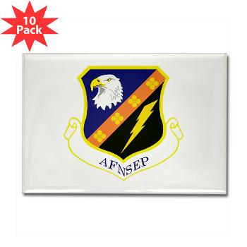 AFNSEP - M01 - 01 - Air Force National Security Emergency Preparedness - Rectangle Magnet (10 pack)