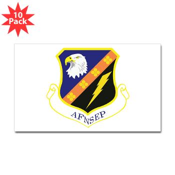 AFNSEP - M01 - 01 - Air Force National Security Emergency Preparedness - Sticker (Rectangle 10 pk)