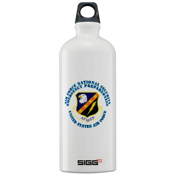 AFNSEP - M01 - 03 - Air Force National Security Emergency Preparedness with Text - Sigg Water Bottle 1.0L