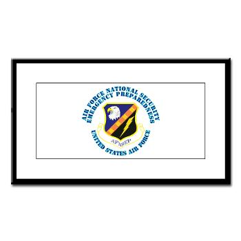 AFNSEP - M01 - 02 - Air Force National Security Emergency Preparedness with Text - Small Framed Print