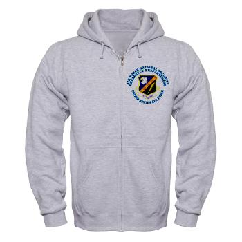 AFNSEP - A01 - 03 - Air Force National Security Emergency Preparedness with Text - Zip Hoodie