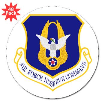 AFRC - M01 - 01 - Air Force Reserve Command - 3" Lapel Sticker (48 pk) - Click Image to Close