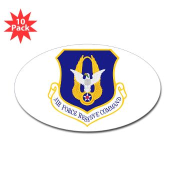 AFRC - M01 - 01 - Air Force Reserve Command - Sticker (Oval 10 pk)