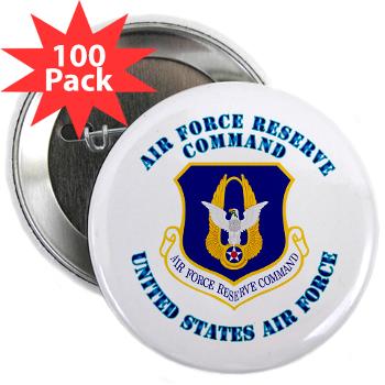 AFRC - M01 - 01 - Air Force Reserve Command with Text - 2.25" Button (100 pack)