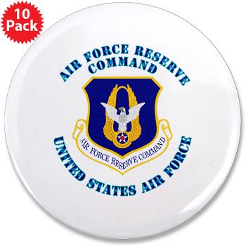 AFRC - M01 - 01 - Air Force Reserve Command with Text - 3.5" Button (10 pack)