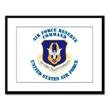 AFRC - M01 - 02 - Air Force Reserve Command with Text - Large Framed Print