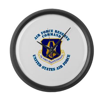 AFRC - M01 - 03 - Air Force Reserve Command with Text - Large Wall Clock