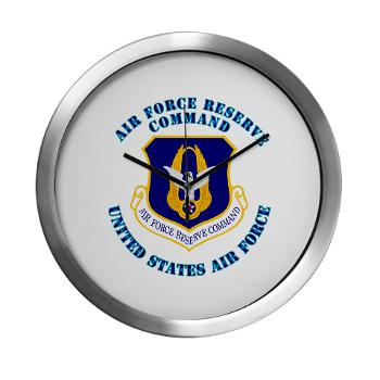 AFRC - M01 - 03 - Air Force Reserve Command with Text - Modern Wall Clock