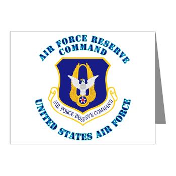 AFRC - M01 - 02 - Air Force Reserve Command with Text - Note Cards (Pk of 20)