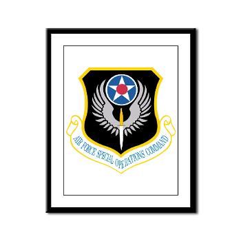 AFSOC - M01 - 02 - Air Force Special Operations Command - Framed Panel Print