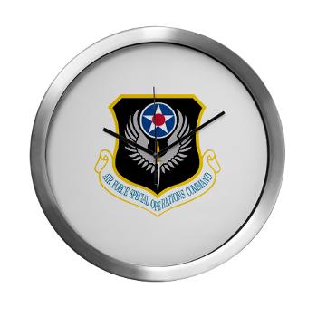 AFSOC - M01 - 03 - Air Force Special Operations Command - Modern Wall Clock