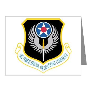 AFSOC - M01 - 02 - Air Force Special Operations Command - Note Cards (Pk of 20) - Click Image to Close