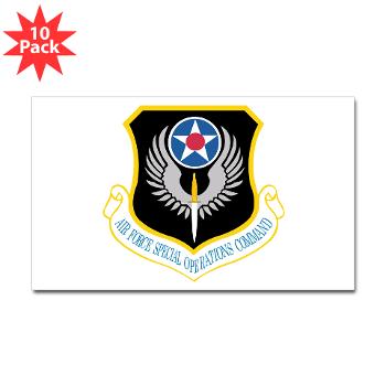 AFSOC - M01 - 01 - Air Force Special Operations Command - Sticker (Rectangle 10 pk)