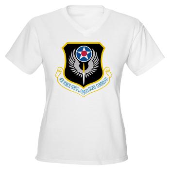 AFSOC - A01 - 04 - Air Force Special Operations Command - Women's V-Neck T-Shirt