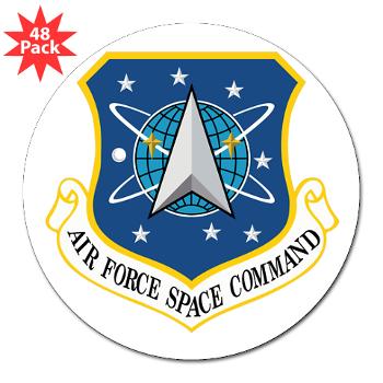 AFSPC - M01 - 01 - Air Force Space Command - 3" Lapel Sticker (48 pk)
