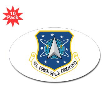 AFSPC - M01 - 01 - Air Force Space Command - Sticker (Oval 10 pk)