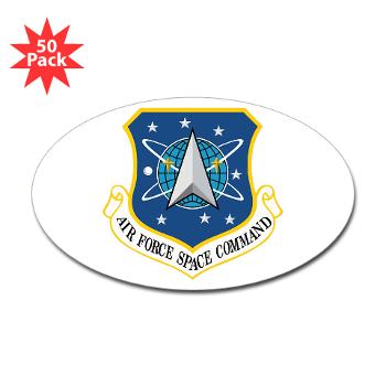 AFSPC - M01 - 01 - Air Force Space Command - Sticker (Oval 50 pk)