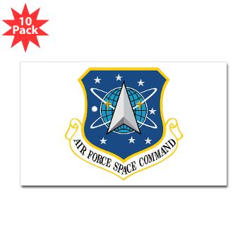 AFSPC - M01 - 01 - Air Force Space Command - Sticker (Rectangle 10 pk)