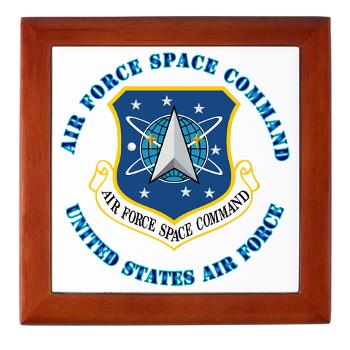 AFSPC - M01 - 03 - Air Force Space Command with Text - Keepsake Box