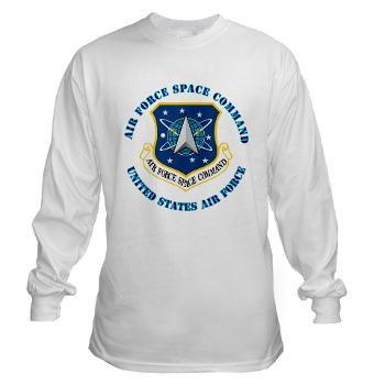 AFSPC - A01 - 03 - Air Force Space Command with Text - Long Sleeve T-Shirt