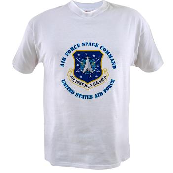 AFSPC - A01 - 04 - Air Force Space Command with Text - Value T-shirt