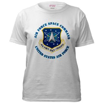 AFSPC - A01 - 04 - Air Force Space Command with Text - Women's T-Shirt
