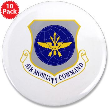 AMC - M01 - 01 - Air Mobility Command - 3.5" Button (10 pack)