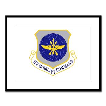 AMC - M01 - 02 - Air Mobility Command - Large Framed Print
