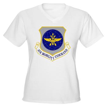 AMC - A01 - 04 - Air Mobility Command - Women's V-Neck T-Shirt