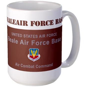 BAFB - M01 - 03 - Beale Air Force Base with Text - Large Mug